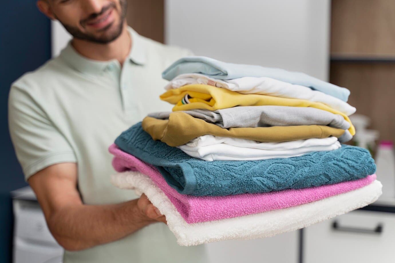 Folded clothes