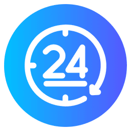 24 Hours Services, free delivery and pickup