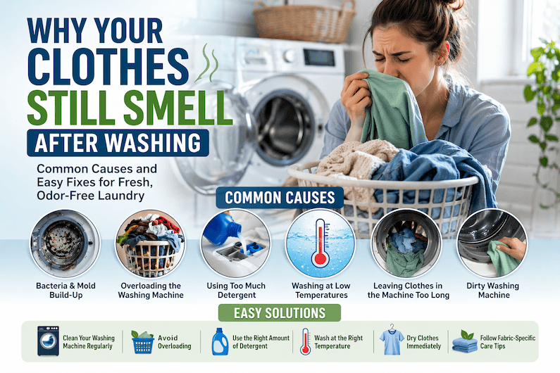 Why Your Clothes Still Smell After Washing (And How to Fix It)